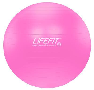 Gymnastický míč LIFEFIT ANTI-BURST 65 cm, růžový, 65 cm, růžová - 1