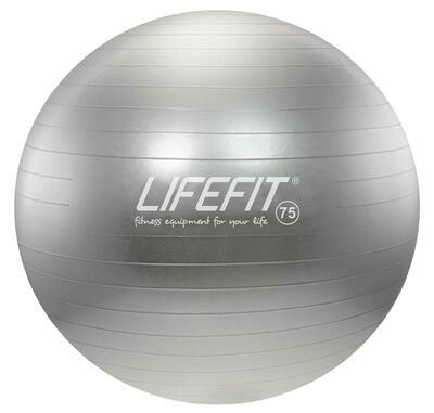 Gymnastický míč LIFEFIT ANTI-BURST 75 cm, stříbrná - 1