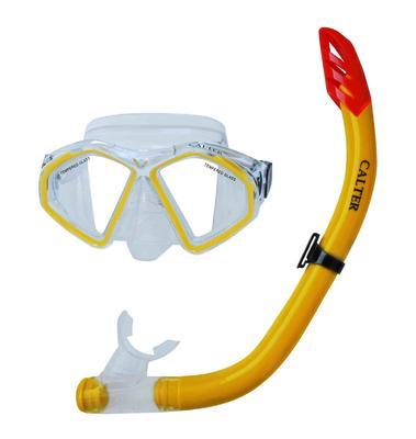 Potápěčský set Calter, SENIOR-žlutá (šnorchl+brýle)