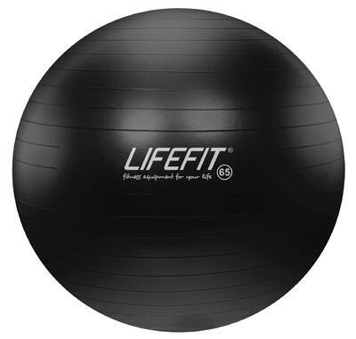Gymnastický míč LIFEFIT ANTI-BURST 65 cm, černá - 1