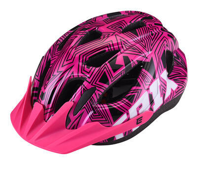 Helma cyklistická Extend Trix labirint pink, vel. S/M (52-56cm) - 1