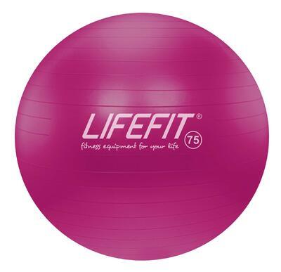Gymnastický míč LIFEFIT ANTI-BURST 75 cm, bordó - 1