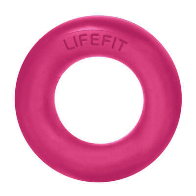 Kroužek posilovací, Posilovač prstů LIFEFIT RUBBER RING růžový - 1