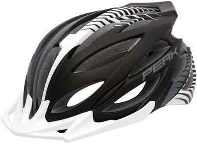 přilba/helma RM Peak černá/bílá vel. M/L 58-61cm
