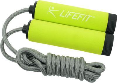 Švihadlo Lifefit soft rope 280cm, světle zelená