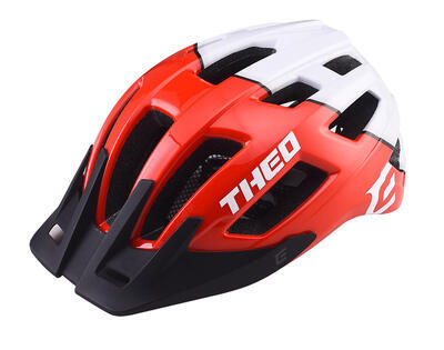 Helma cyklistická Extend Theo červená-bílá, vel. M/L(58-62cm) - 1