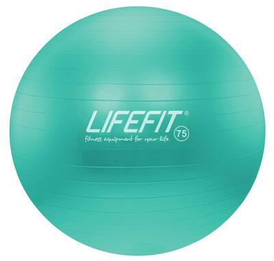 Gymnastický míč LIFEFIT ANTI-BURST 75 cm, tyrkysová - 1