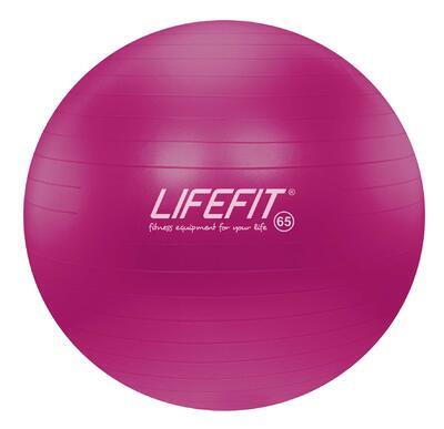 Gymnastický míč LIFEFIT ANTI-BURST 65 cm, bordo - 1