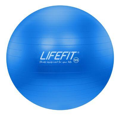 Gymnastický míč LIFEFIT ANTI-BURST 55 cm, modrá - 1