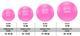 Gymnastický míč LIFEFIT ANTI-BURST 65 cm, růžový, 65 cm, růžová - 2/2