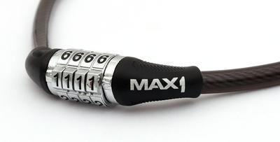 zámek lanko MAX1 650x8 mm černý kódový - 2