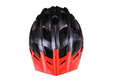Helma cyklistická Extend Factor černá-červená šedá, vel. S-M(55-58cm) - 2