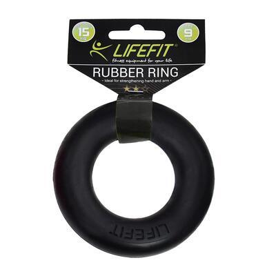Kroužek posilovací, Posilovač prstů LIFEFIT RUBBER RING černý - 2