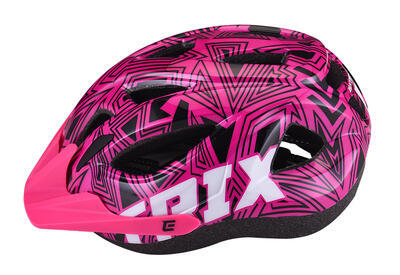 Helma cyklistická Extend Trix labirint pink, vel. XS/S (48-52cm) - 2