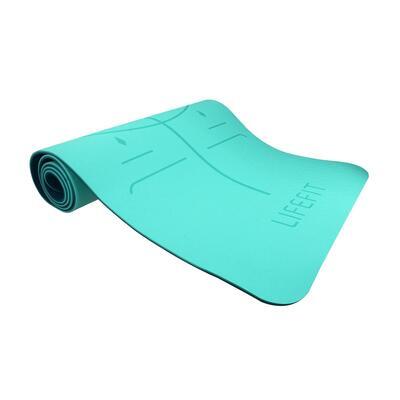 Podložka Yoga mat Relax Duo Lifefit 183x58cm 0,6cm tyrkysová - 2