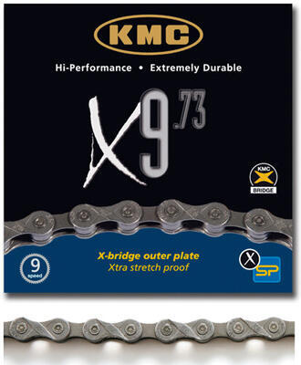 řetěz KMC X-9.73 šedý, dílenký/metráž - 3