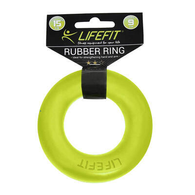 Kroužek posilovací, Posilovač prstů LIFEFIT RUBBER RING zelený - 3