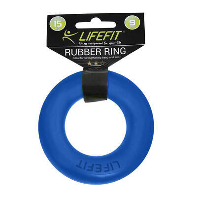 Kroužek posilovací, Posilovač prstů LIFEFIT RUBBER RING modrý - 3