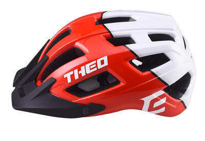 Helma cyklistická Extend Theo červená-bílá, vel. M/L(58-62cm) - 3