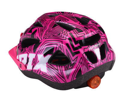 Helma cyklistická Extend Trix labirint pink, vel. XS/S (48-52cm) - 3