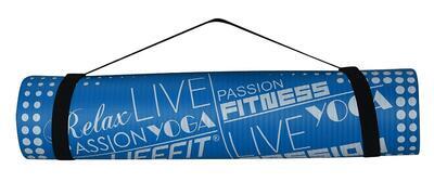 Yoga mat Lifefit exclusive 100x60cm 1cm modrá - 4