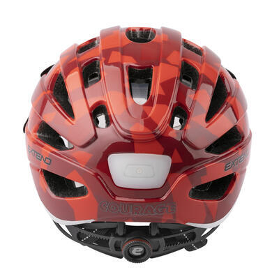 Helma cyklistická Extend Courage červená, vel. S/M(51-55cm) - 4