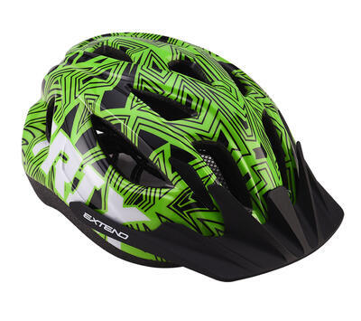 Helma cyklistická Extend Trix labirint green, vel. S/M(52-56cm) - 5
