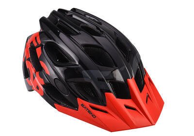 Helma cyklistická Extend Factor černá-červená šedá, vel. S-M(55-58cm) - 6