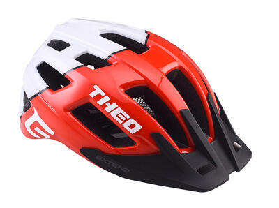 Helma cyklistická Extend Theo červená-bílá, vel. M/L(58-62cm) - 6