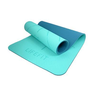 Podložka Yoga mat Relax Duo Lifefit 183x58cm 0,6cm tyrkysová - 6