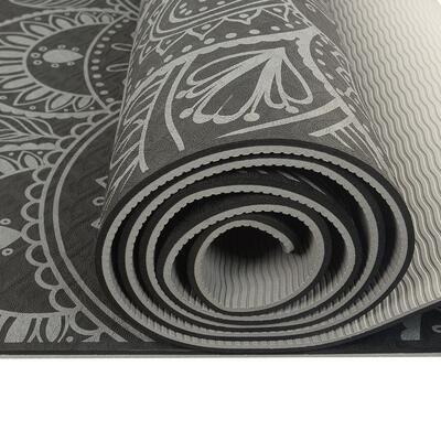 Podložka Yoga mat Mandala Duo Lifefit 183x58cm 0,6cm černá - 7