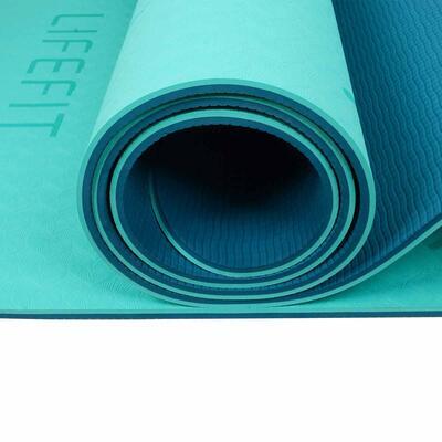 Podložka Yoga mat Relax Duo Lifefit 183x58cm 0,6cm tyrkysová - 7